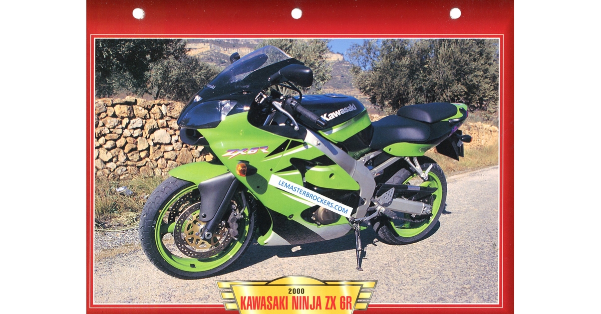 KAWASAKI ZX 6R NINJA ZX6R 2000 - FICHES MOTO